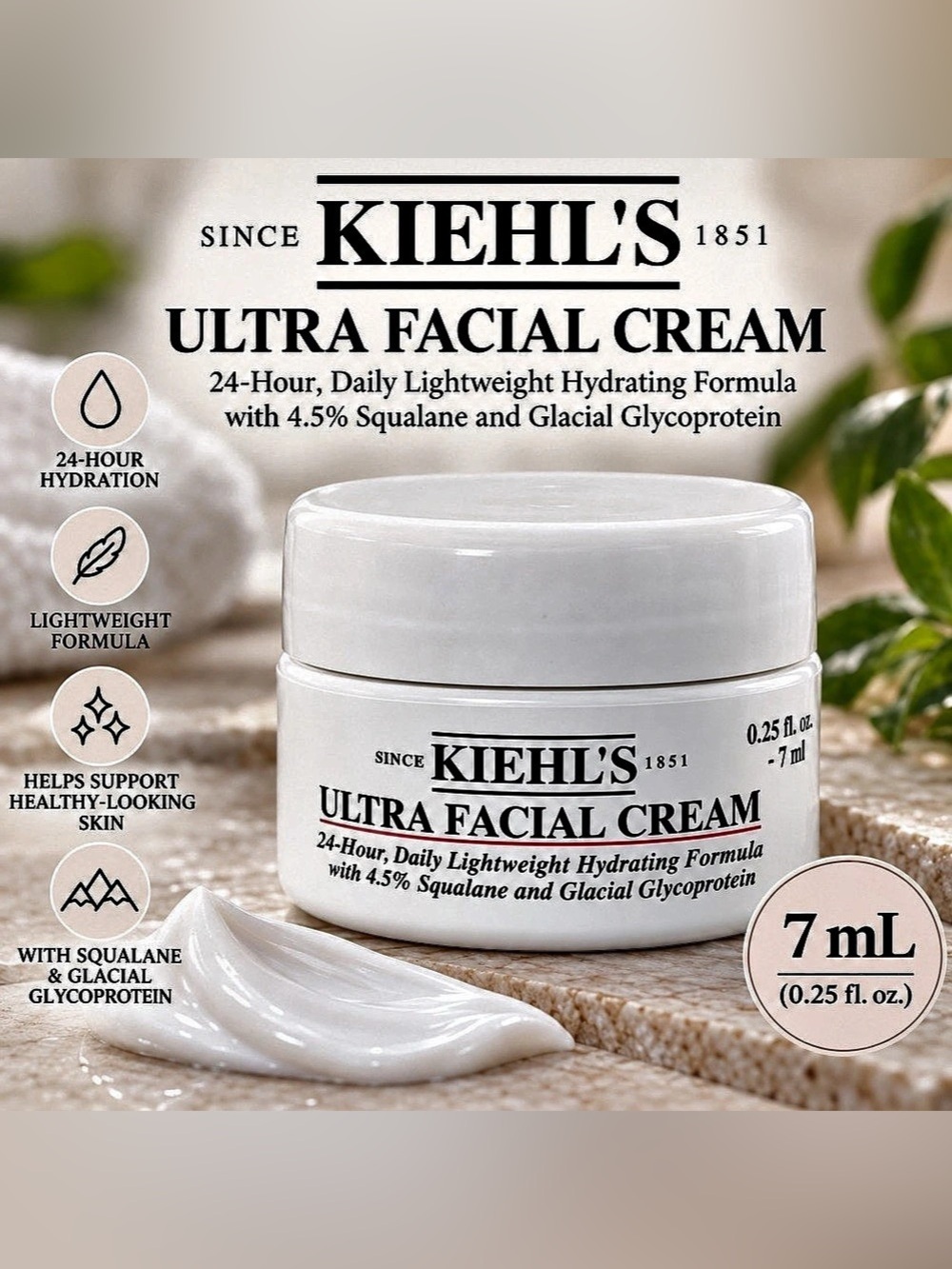 5/25 ✨✨ Kiehl's Ultra Facial Cream 7 mL Moisturizer NWT